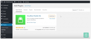 Cloudflare Flexible SSL plugin