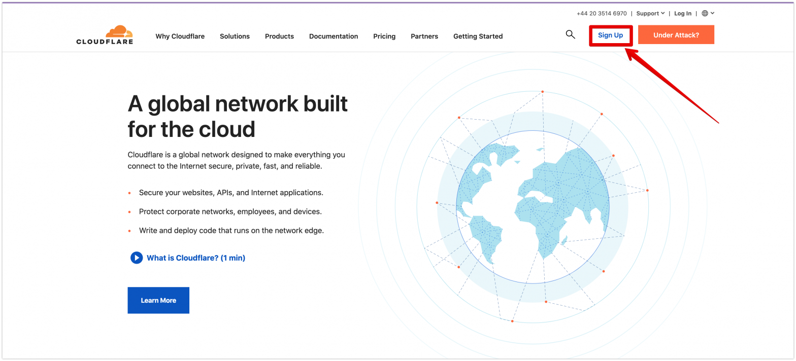 Cloudflare Homepage